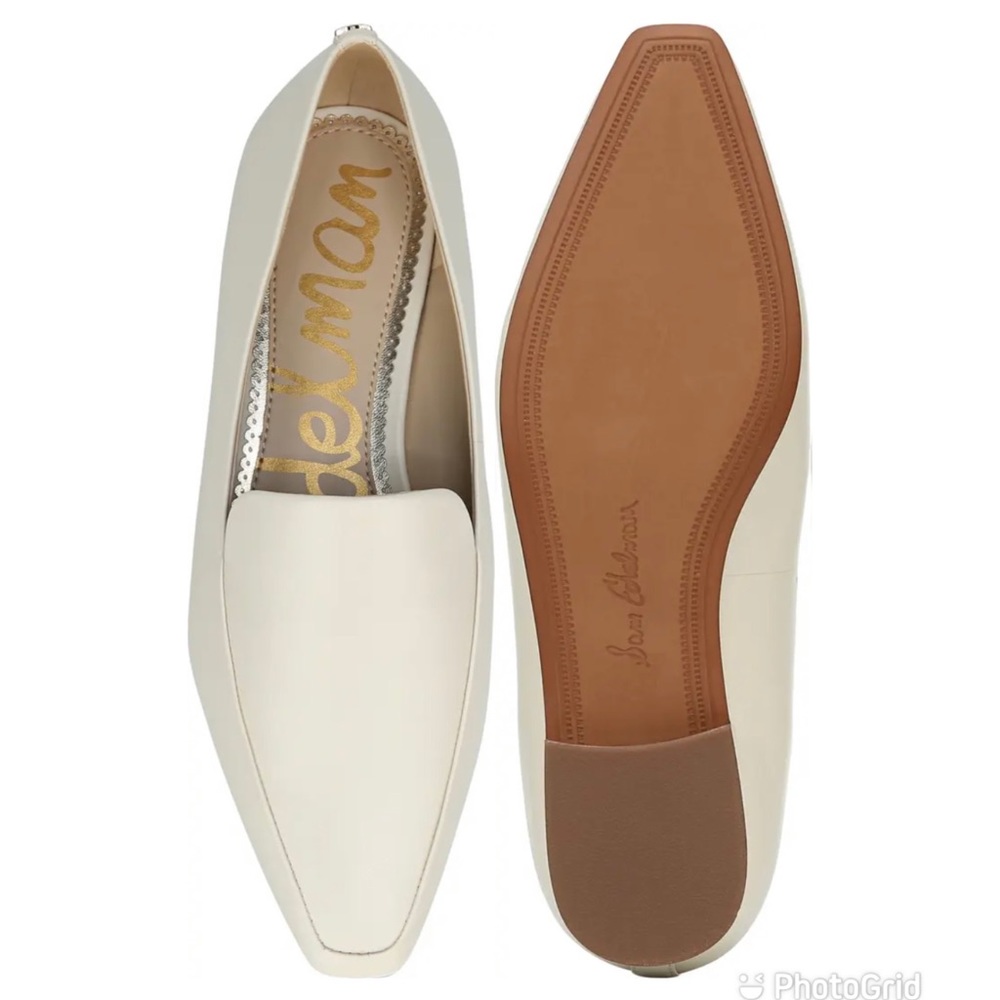 Sam Edelman Emelie Square Toe Loafer in Ivory size 9